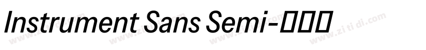 Instrument Sans Semi字体转换